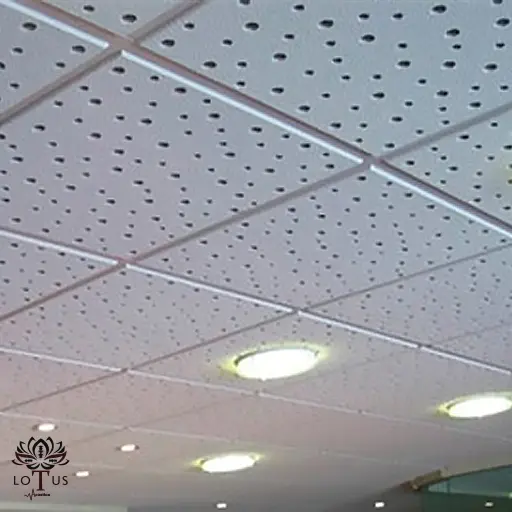 Teto de gesso com isolamento acústico